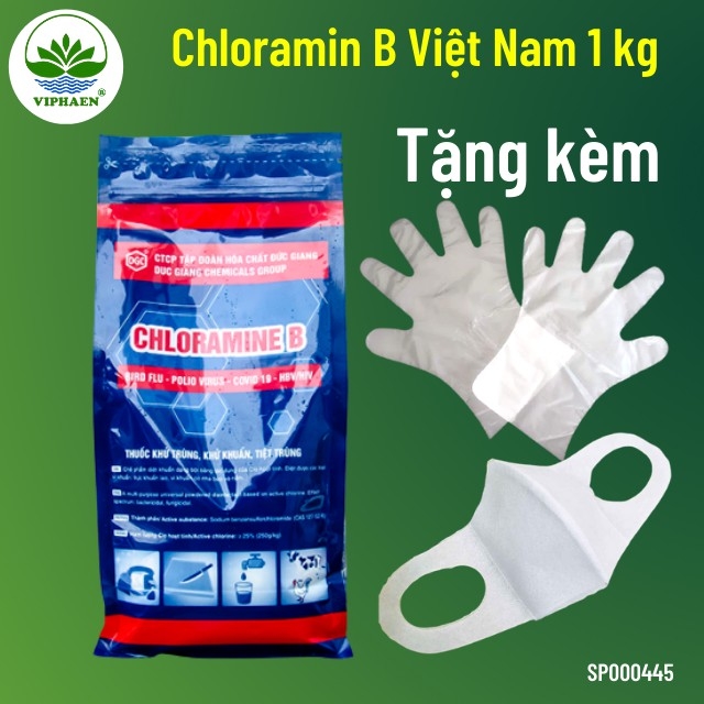 [Chứng nhận Bộ y tế] Cloramin B 25%, Bột khử khuẩn Chloramine B DGC Việt Nam, khử khuẩn đồ dùng, tiệt trùng nước (1Kg)