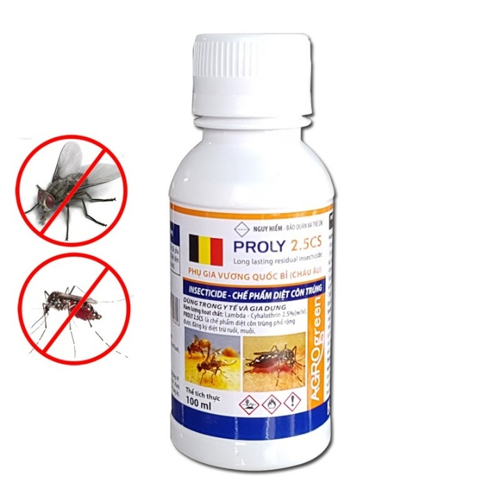 (Combo 2 chai) Thuốc diệt ruồi và côn trùng Proly 2.5CS 100ml