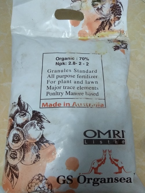 Phân hữu cơ sinh học  Úc OMRI - gói 1 kg
