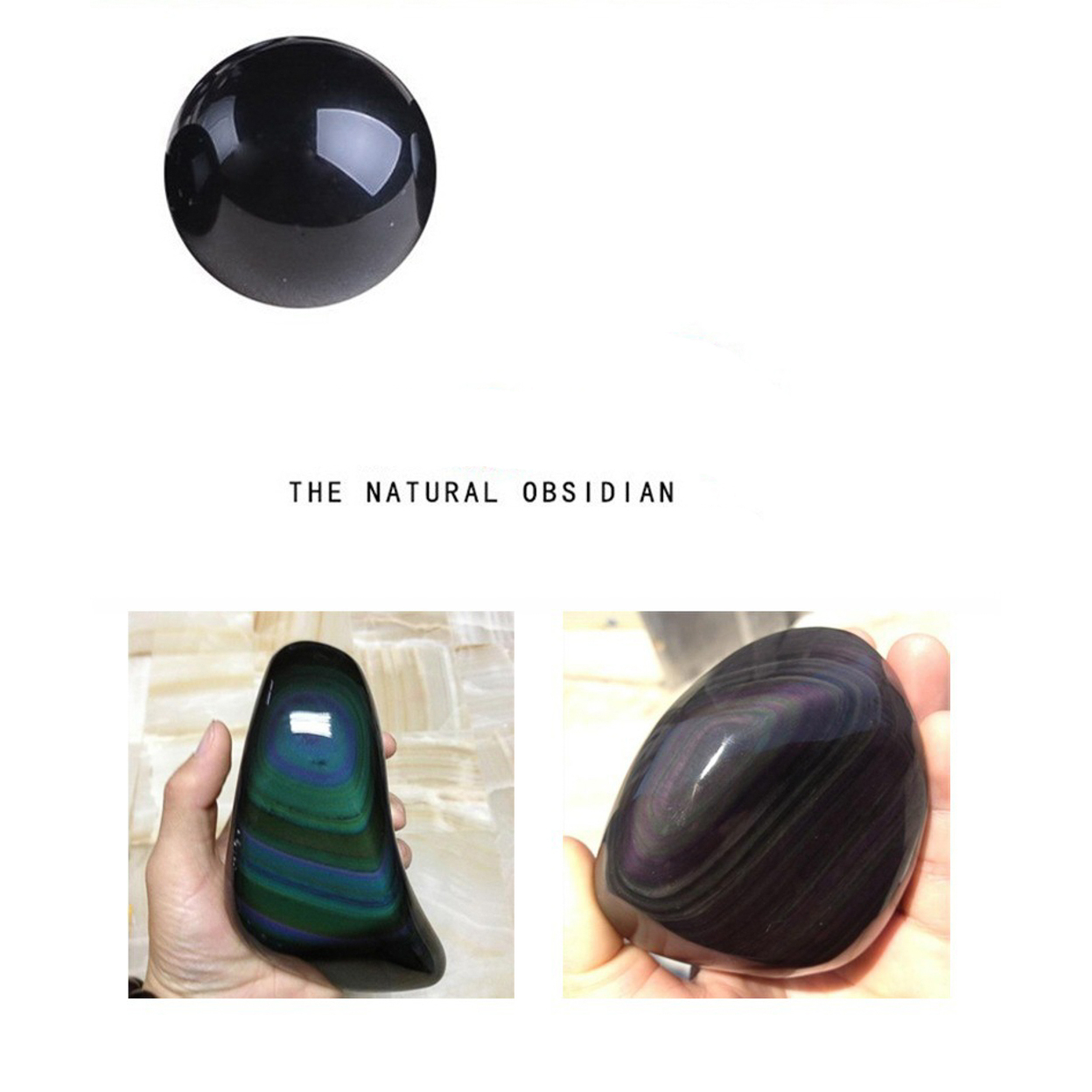 Vòng Đeo Cổ Dây Chuyền Đá Phong Thủy Đá Núi Lửa Obsidian Theo Ngũ Hành 16mm - Đá Mắt Hổ