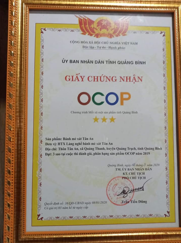 Đặc sản OCOP Quảng Bình-Bánh Tráng Tân An
