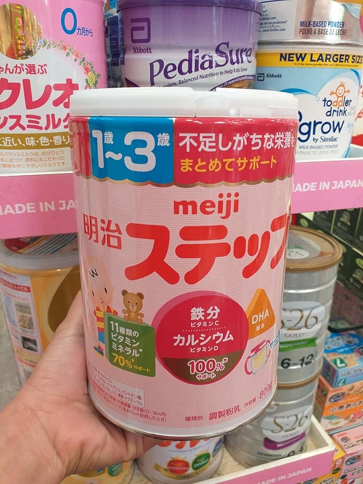 sữa Meiji cho bé từ 1-3 tuổi dạng lon