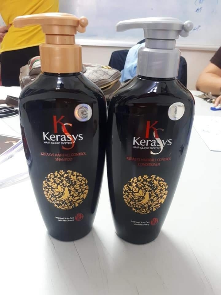 Cặp dầu gội xả hồng sâm giảm gãy rụng và nuôi dưỡng tóc Kerasys Hair Fall Control 2x400ml