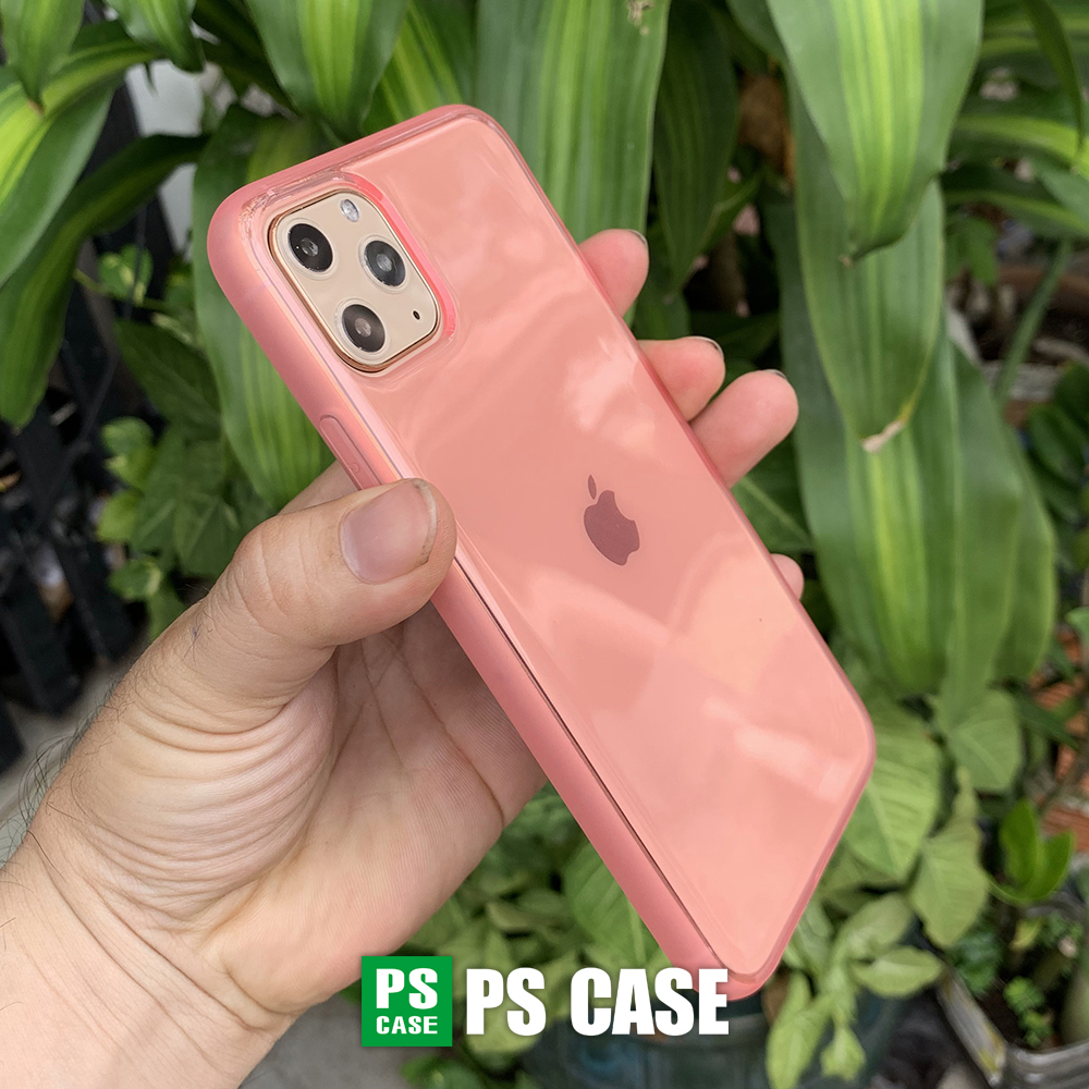 Ốp lưng dẻo chống sốc cao cấp dành cho iPhone 11 Pro Max - Màu hồng mờ - PS Case Phân Phối