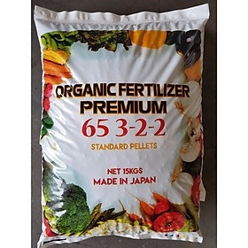 Phân bón hữu cơ ORGANIC FERTILIZER  Premium 65 3-2-2 1 kg