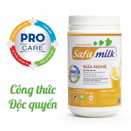 Sữa nghệ Safa- Lợi Sữa Sau Khi Sinh