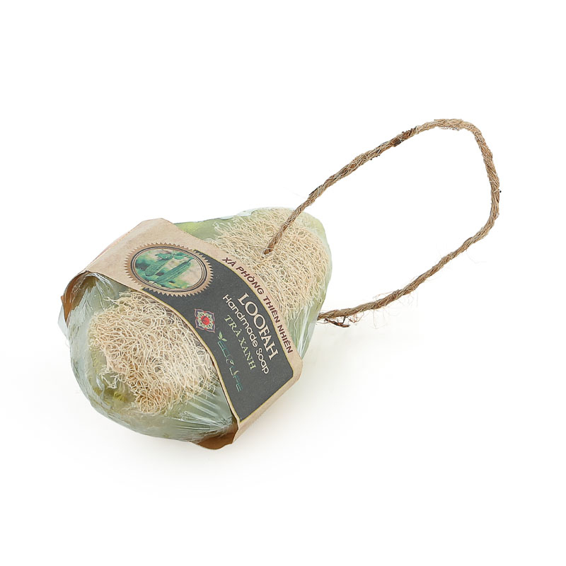 Xà phòng xơ mướp trà xanh ECOLIFE- Green Tea Luffa Soap