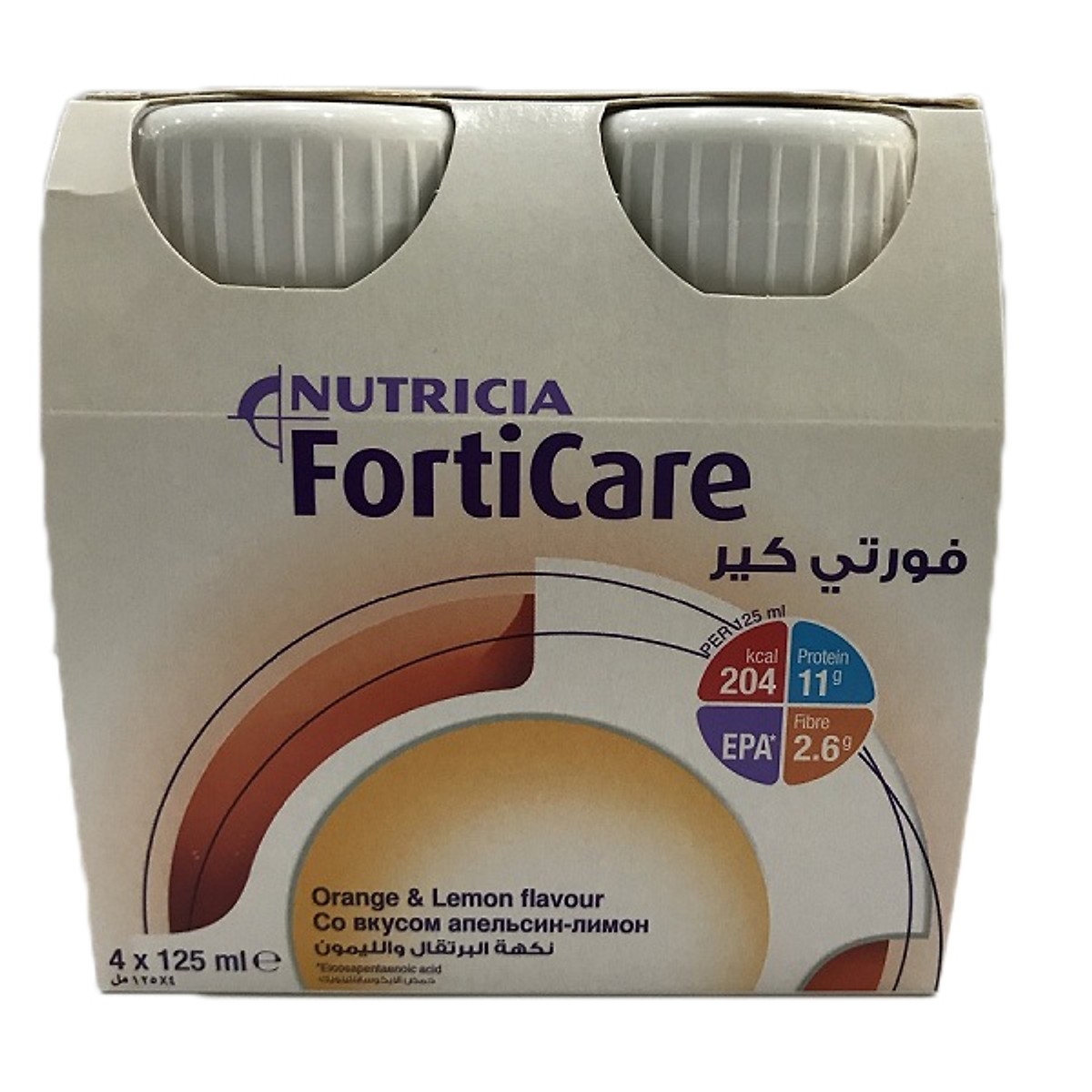 Sữa Forticare vị cam chanh (Lốc 4 chai) Bổ sung dinh dưỡng bệnh nhân ung thư