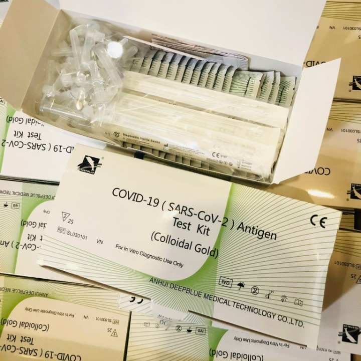 01 hộp 25 kit test kháng nguyên COVID-19 Antigen Test Kit (Colloidal Gold) - Deep Blue
