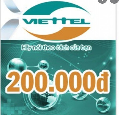 Combo 2 thẻ cào Viettel mệnh giá 200k