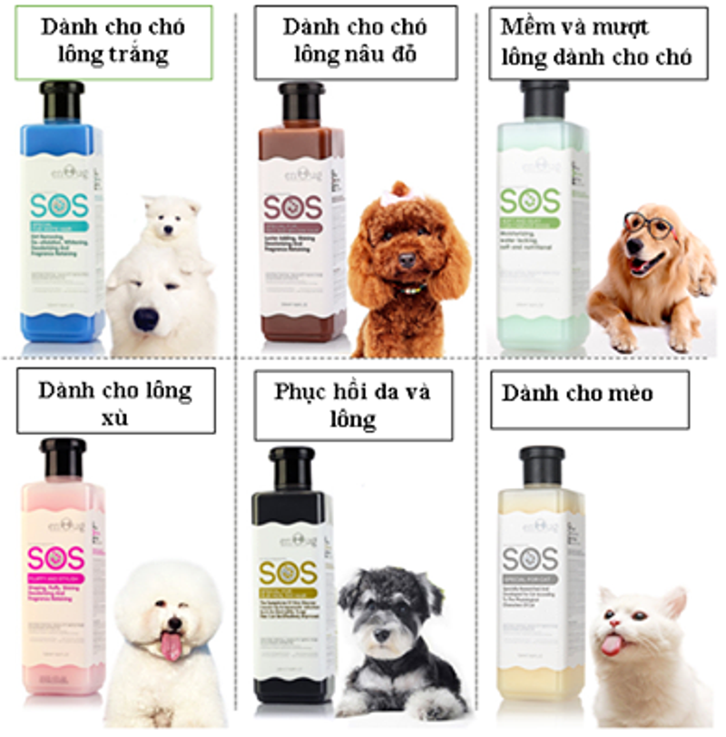 Sữa Tắm Cho Chó SOS - Khử Mùi Và Tạo Kiểu (530ml)