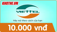 Ưu đãi Thẻ cào Viettel mệnh giá 10.000VND