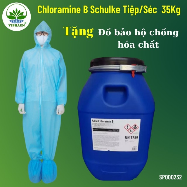 [Chứng nhận Bộ y tế] Cloramin B Tiệp Khắc 25%, Bột khử khuẩn Chloramine S&M Schulke Séc diệt khuẩn, khử trùng nước (Thùng 35 kg)