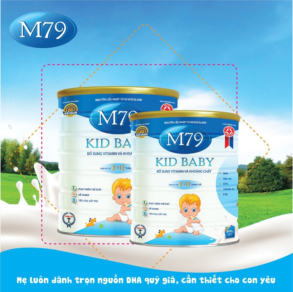 Sữa bột M79 - Kid Baby 900g