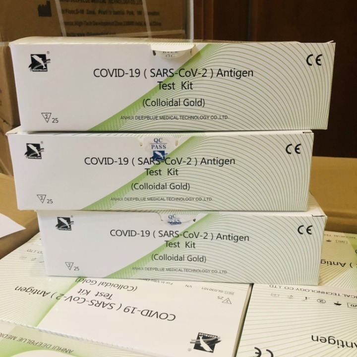 01 hộp 25 kit test kháng nguyên COVID-19 Antigen Test Kit (Colloidal Gold) - Deep Blue