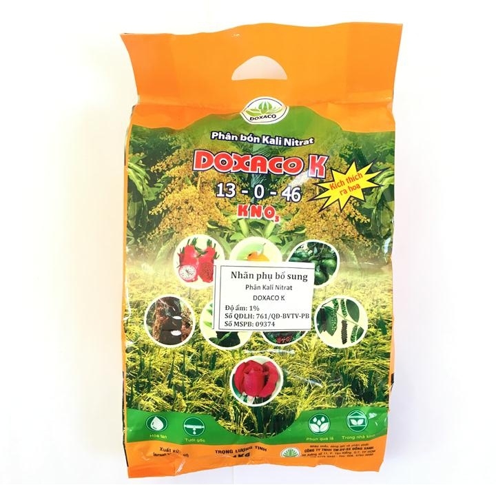 Phân bón Kali Nitrat KNO3 gói 1kg, kích ra hoa cho cây trồng