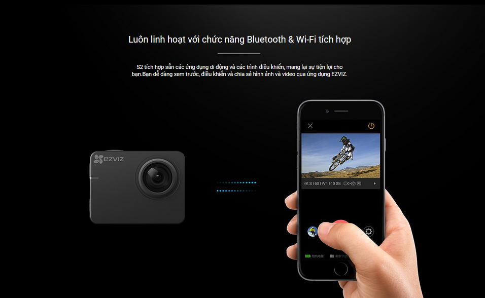 Camera dành cho phượt thủ, hành trình chuyên nghiệp | Ezviz s2 Full HD tại LeLong Camera [CHÍNH HÃNG - BH: 24TH]