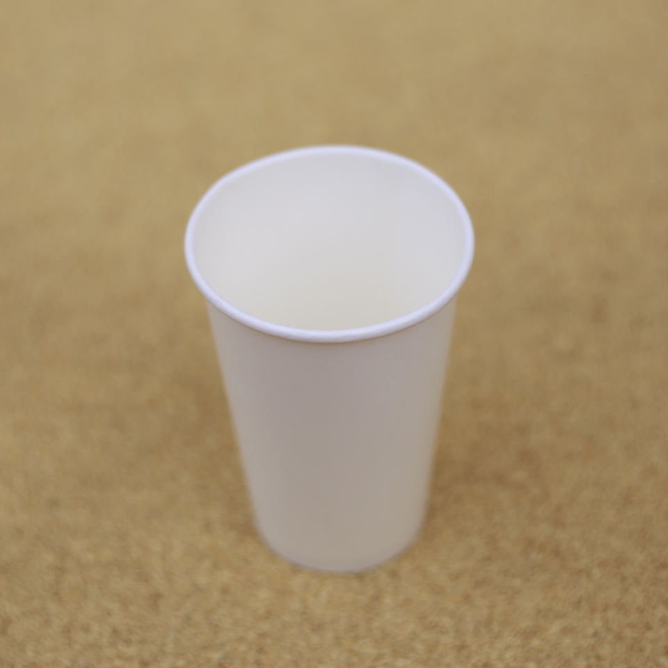 50 LY GIẤY TRẮNG 16oz (500ml) - Kèm nắp cầu - Đựng trà sữa, cà phê, sinh tố, chè, ... - Paper cup