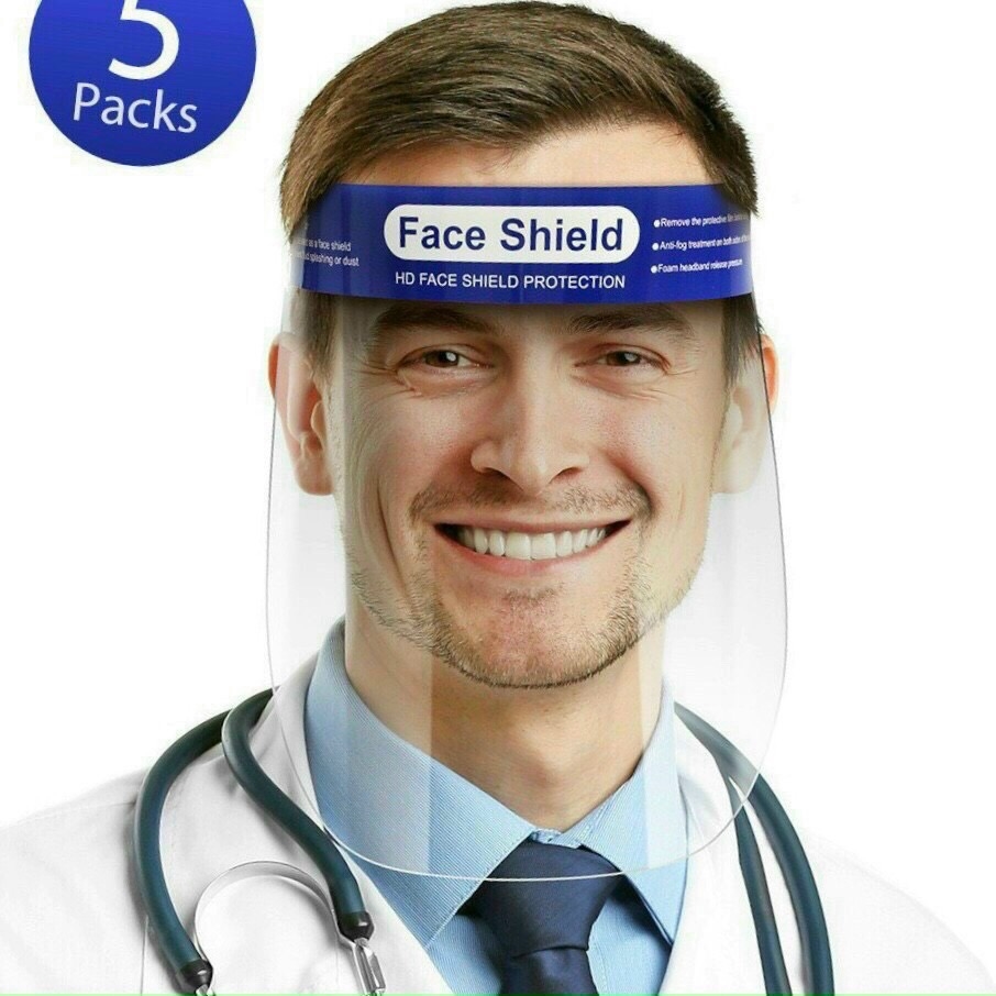 [Có sẵn Hà Nội] Combo 10 kính chống giọt bắn FACE SHIELD phòng dịch, mặt nạ bảo hộ cho bạn và gia đình